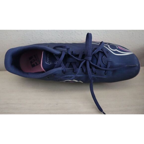 Saucony S19055-33 Women's Sz 9B Indigo/Grape Spitfire 5 Racing Shoes - Picture 8 of 9